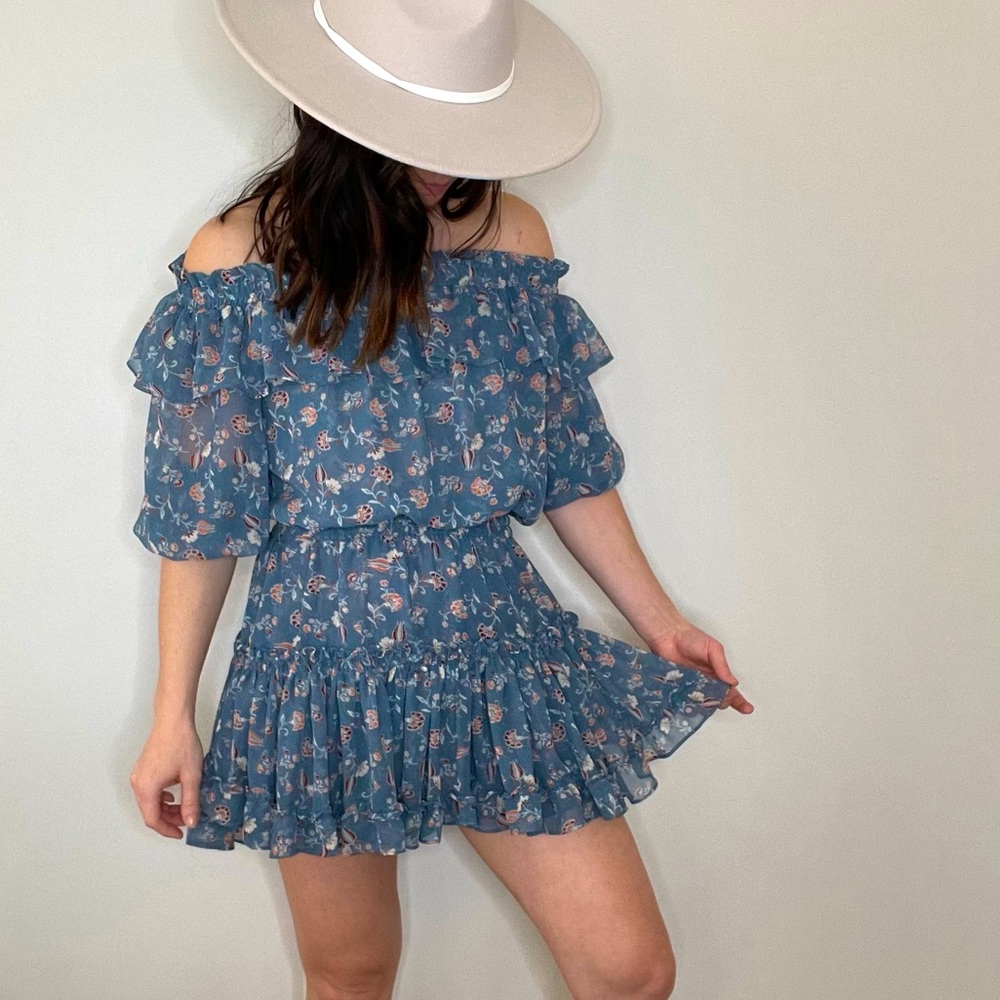 Misa Floral Mini Dress Size Small